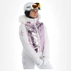 High Society, Harper Ski-jas Dames Lila Paars, Wit