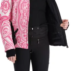 High Society, Elea Ski-jas Dames Paisley Print Roze -Cmp Ski-uitrusting Winkel high society ski jacket aa jas gevoerd dames paisley print roze 22highs106v1 BI 08