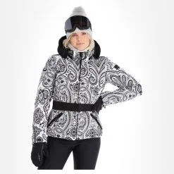 High Society, Elea Ski-jas Dames Paisley Print Zwart -Cmp Ski-uitrusting Winkel high society ski jacket aa jas gevoerd dames paisley print zwart 22highs106v2 BI 04