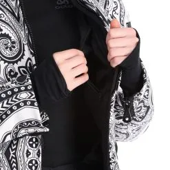 High Society, Elea Ski-jas Dames Paisley Print Zwart -Cmp Ski-uitrusting Winkel high society ski jacket aa jas gevoerd dames paisley print zwart 22highs106v2 BI 10