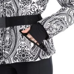High Society, Elea Ski-jas Dames Paisley Print Zwart -Cmp Ski-uitrusting Winkel high society ski jacket aa jas gevoerd dames paisley print zwart 22highs106v2 BI 13
