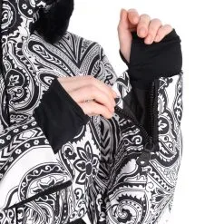 High Society, Elea Ski-jas Dames Paisley Print Zwart -Cmp Ski-uitrusting Winkel high society ski jacket aa jas gevoerd dames paisley print zwart 22highs106v2 BI 14