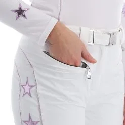 High Society, Jil Skibroek Dames Lila Paars, Wit -Cmp Ski-uitrusting Winkel high society ski pants ba skibroek gevoerd dames lila paars wit 22highs102v1 BI 09