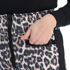 High Society, Tara Softshell Skibroek Dames Leopard Print Beige -Cmp Ski-uitrusting Winkel high society softshell pants bc skibroek softshell dames leopard 22highs105v1 BI 06