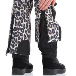 High Society, Tara Softshell Skibroek Dames Leopard Print Beige -Cmp Ski-uitrusting Winkel high society softshell pants bc skibroek softshell dames leopard 22highs105v1 BI 07