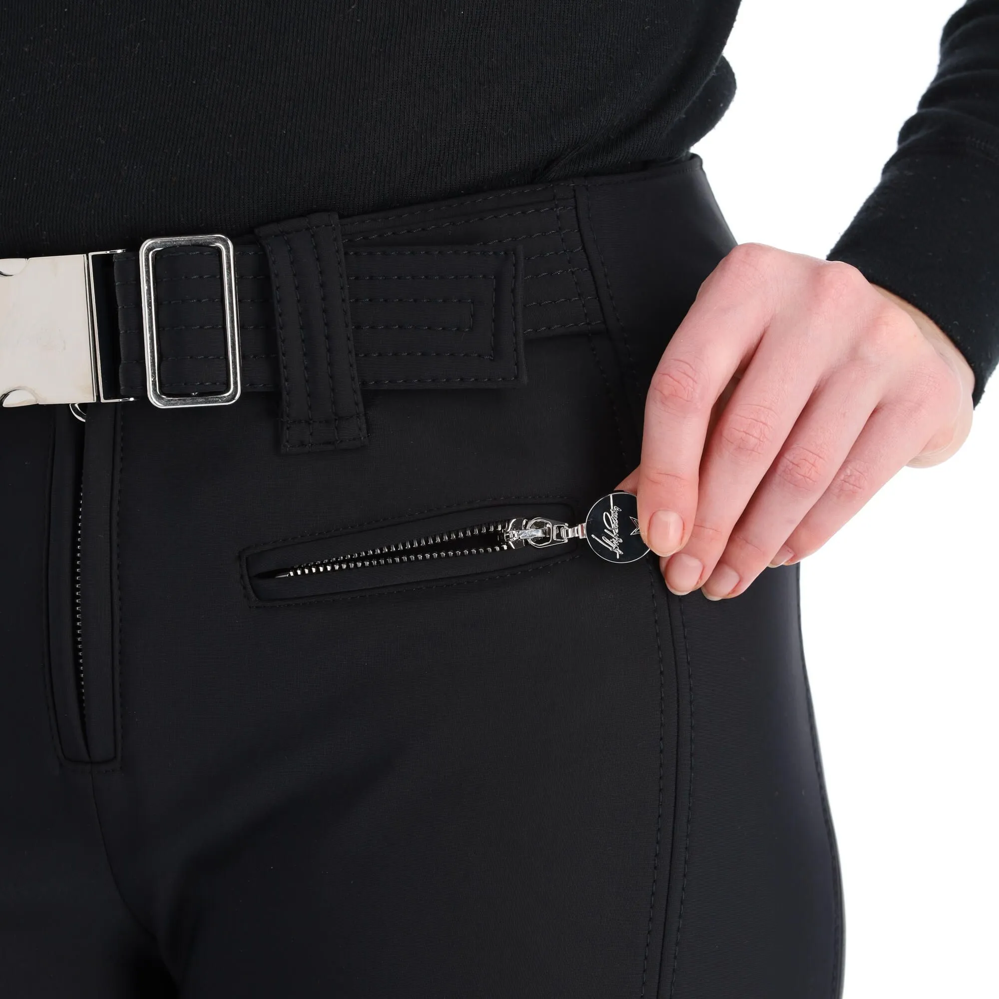 High Society, Lani Softshell Skibroek Dames Zwart 6 High Society, Lani Softshell Skibroek Dames Zwart - Afbeelding 6