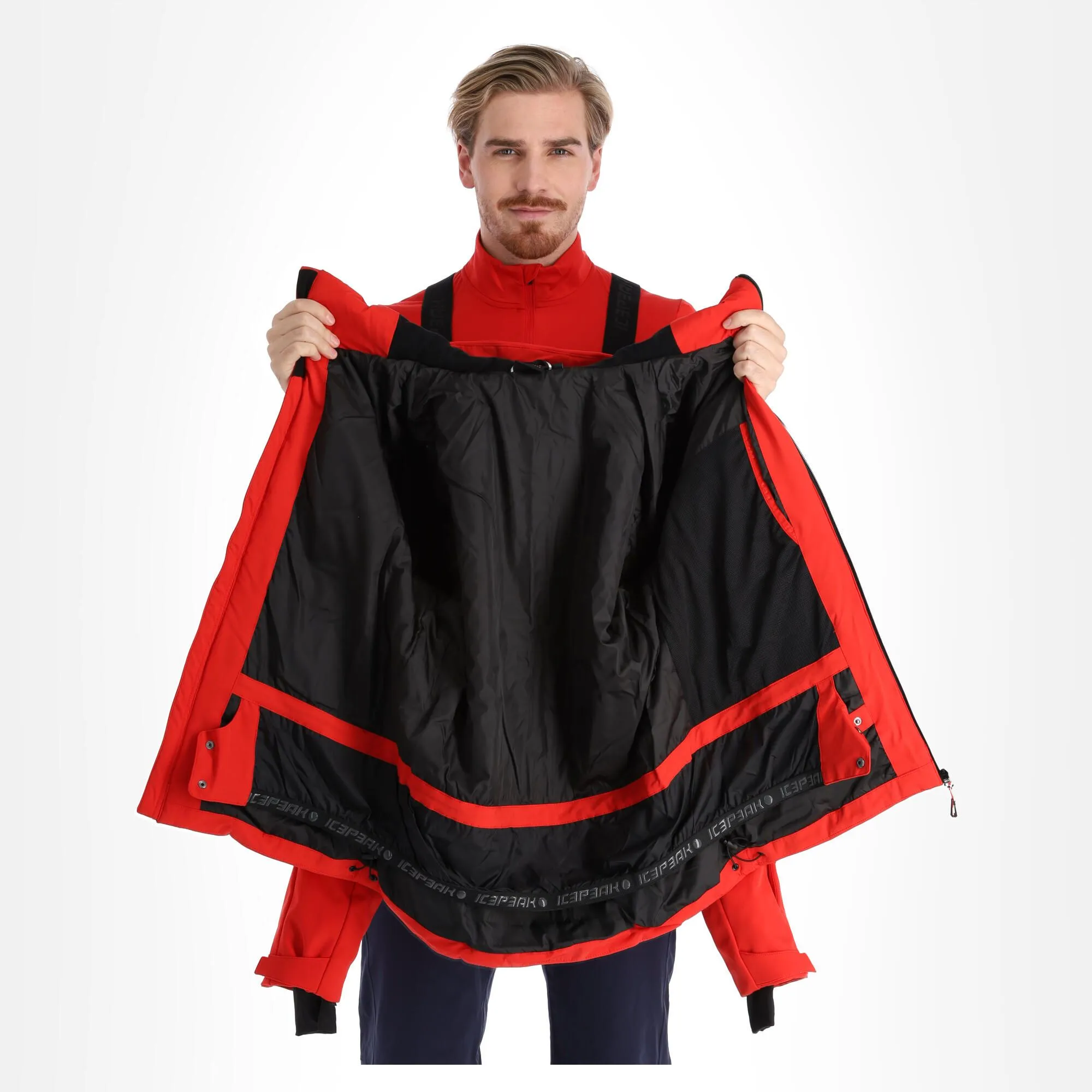 Icepeak, Eastland Ski-jas Heren Classic Rood 5 Icepeak, Eastland Ski-jas Heren Classic Rood - Afbeelding 5