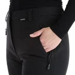 Icepeak, Frechen Softshell Skibroek Slim Fit Dames Zwart -Cmp Ski-uitrusting Winkel icepeak frechen bc skibroek softshell dames zwart BC20ice077c BI 06