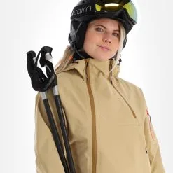 Icepeak, Manteno Hardshell Ski-jas Dames Beige -Cmp Ski-uitrusting Winkel icepeak manteno ab hardshell jas dames beige 22icepe195v2 BI 05