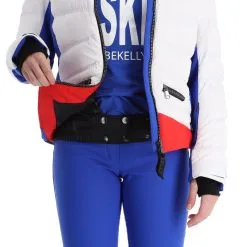 Kelly, Down Jacket Ski-jas Dames Ocean Blauw, Wit 21 Kelly, Down Jacket Ski-jas Dames Ocean Blauw, Wit -Cmp Ski-uitrusting Winkel kelly down jacket aa jas gevoerd dames ocean blauw wit 22kelly102v3 BI 09