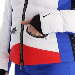 Kelly, Down Jacket Ski-jas Dames Ocean Blauw, Wit 25 Kelly, Down Jacket Ski-jas Dames Ocean Blauw, Wit -Cmp Ski-uitrusting Winkel kelly down jacket aa jas gevoerd dames ocean blauw wit 22kelly102v3 BI 13