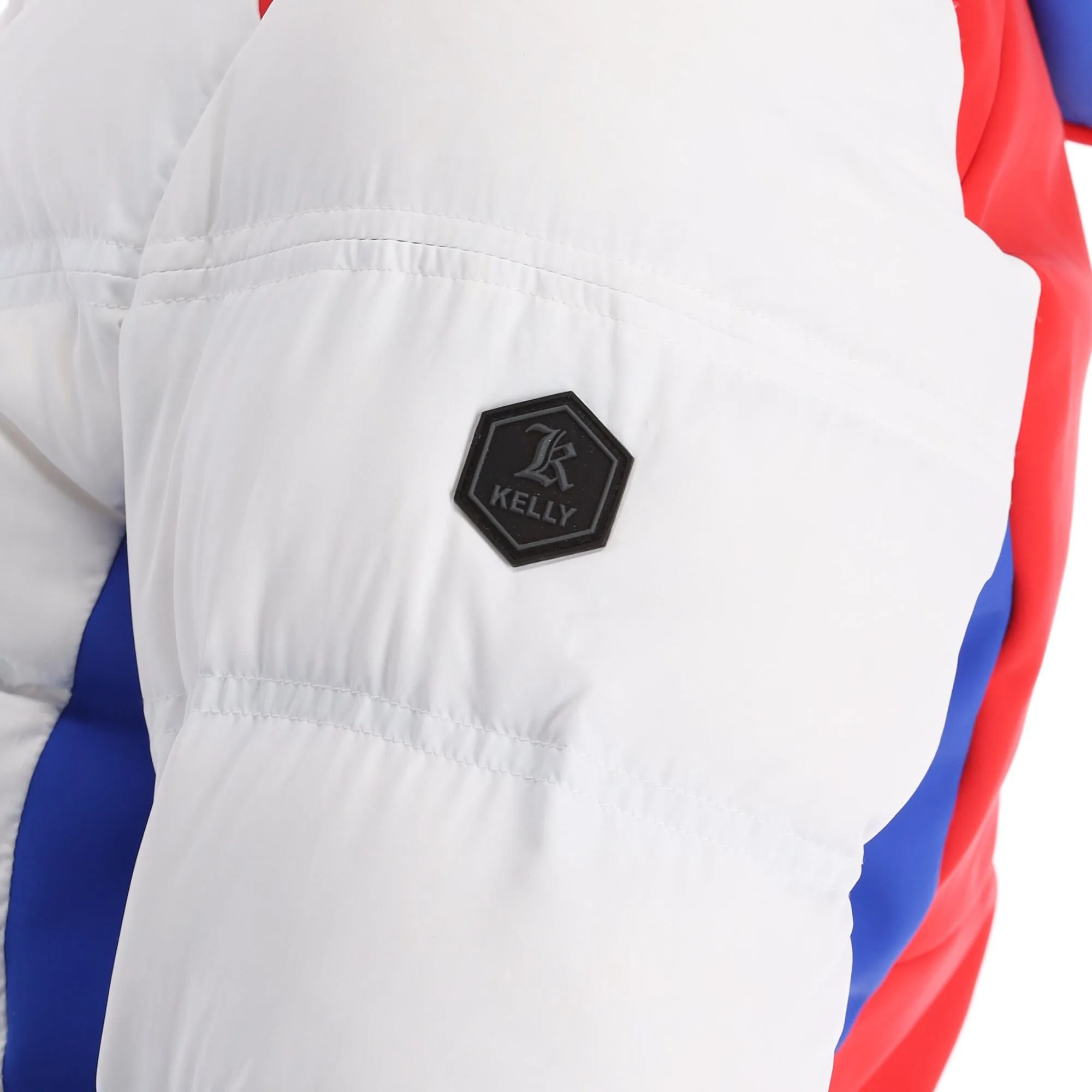 Kelly, Down Jacket Ski-jas Dames Ocean Blauw, Wit 14 Kelly, Down Jacket Ski-jas Dames Ocean Blauw, Wit - Afbeelding 14