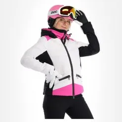 Kelly, Down Jacket Ski-jas Dames Roze, Wit 17 Kelly, Down Jacket Ski-jas Dames Roze, Wit -Cmp Ski-uitrusting Winkel kelly down jacket aa jas gevoerd dames roze wit 22kelly102v2 BI 04