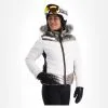 Kelly, Down Jacket Ski-jas Dames Stone Wit