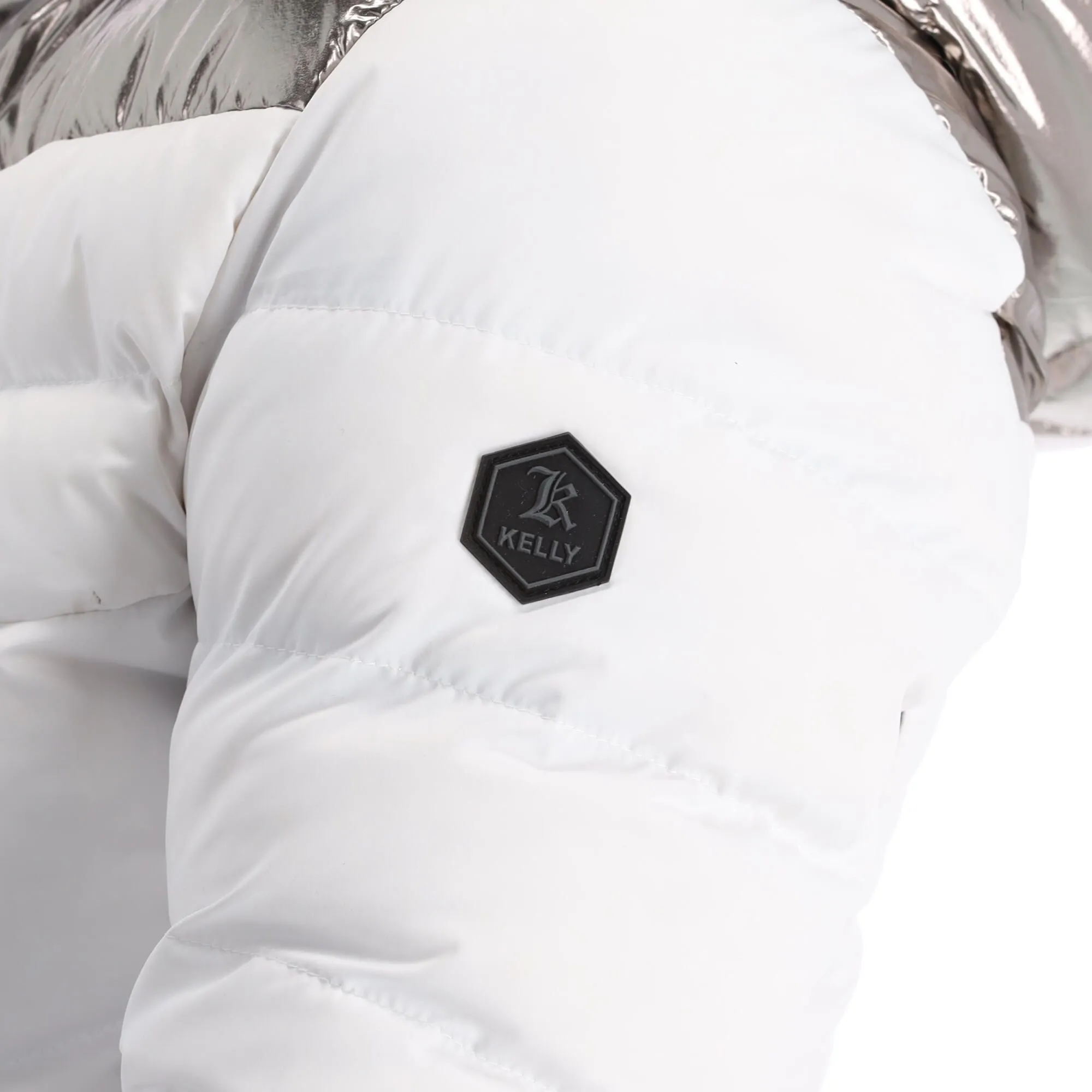 Kelly, Down Jacket Ski-jas Dames Stone Wit 15 Kelly, Down Jacket Ski-jas Dames Stone Wit - Afbeelding 15