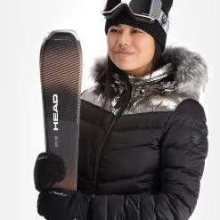 Kelly, Down Jacket Ski-jas Dames Stone Zwart -Cmp Ski-uitrusting Winkel kelly down jacket aa jas gevoerd dames stone zwart 22kelly101v1 BI 05