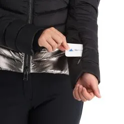 Kelly, Down Jacket Ski-jas Dames Stone Zwart -Cmp Ski-uitrusting Winkel kelly down jacket aa jas gevoerd dames stone zwart 22kelly101v1 BI 08