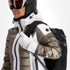 Kelly, Softshell Jacket Softshell Ski-jas Dames Goud, Wit -Cmp Ski-uitrusting Winkel kelly softshell jacket ac softshell jas dames goud wit 22kelly104v4 BI 05