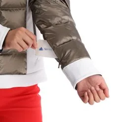 Kelly, Softshell Jacket Softshell Ski-jas Dames Goud, Wit -Cmp Ski-uitrusting Winkel kelly softshell jacket ac softshell jas dames goud wit 22kelly104v4 BI 08