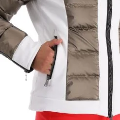Kelly, Softshell Jacket Softshell Ski-jas Dames Goud, Wit -Cmp Ski-uitrusting Winkel kelly softshell jacket ac softshell jas dames goud wit 22kelly104v4 BI 14