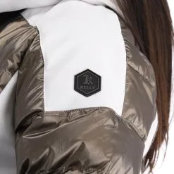 Kelly, Softshell Jacket Softshell Ski-jas Dames Goud, Wit -Cmp Ski-uitrusting Winkel kelly softshell jacket ac softshell jas dames goud wit 22kelly104v4 BI 16