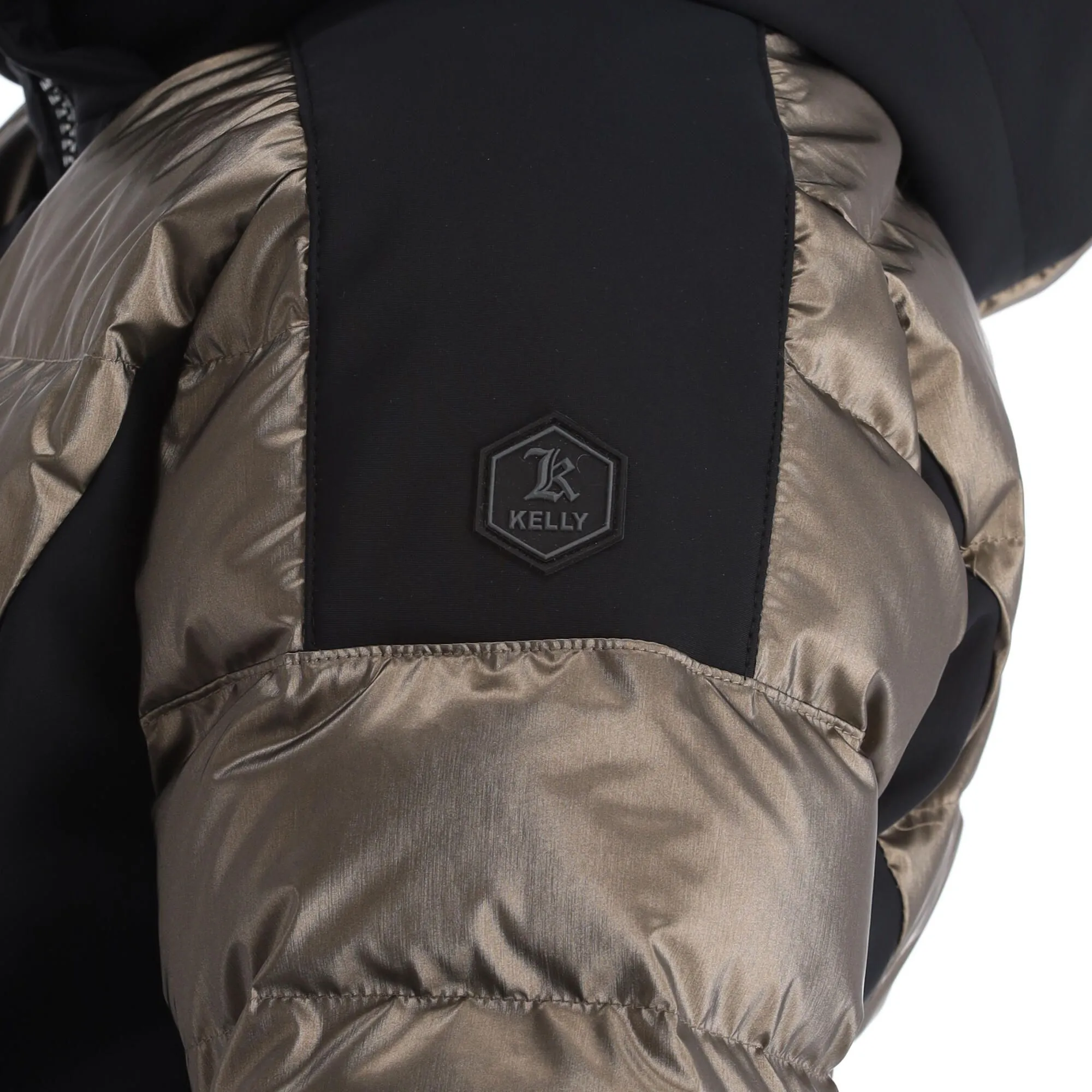 Kelly, Softshell Jacket Softshell Ski-jas Dames Goud, Zwart 15 Kelly, Softshell Jacket Softshell Ski-jas Dames Goud, Zwart - Afbeelding 15