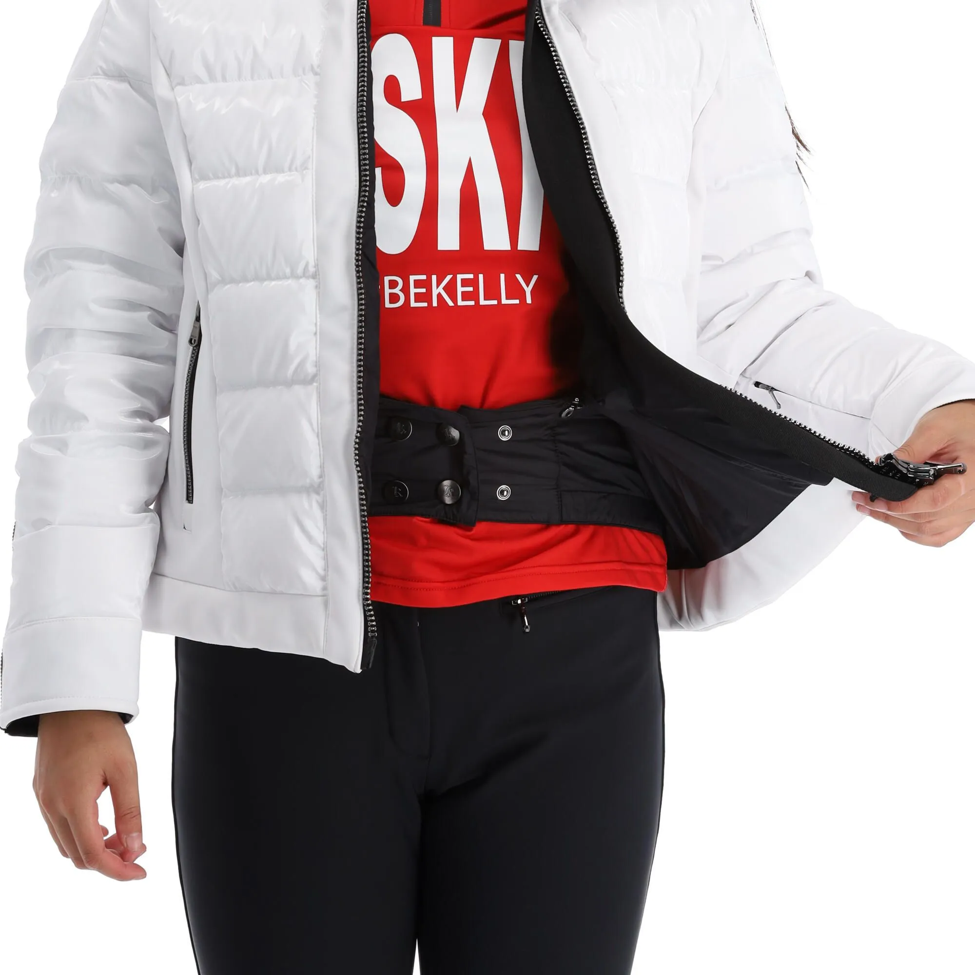 Kelly, Softshell Jacket Softshell Ski-jas Dames Wit 9 Kelly, Softshell Jacket Softshell Ski-jas Dames Wit - Afbeelding 9