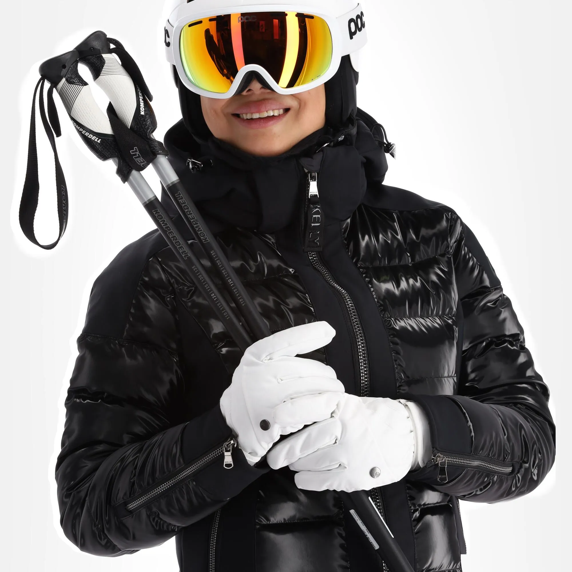 Kelly, Softshell Jacket Softshell Ski-jas Dames Zwart 4 Kelly, Softshell Jacket Softshell Ski-jas Dames Zwart - Afbeelding 4