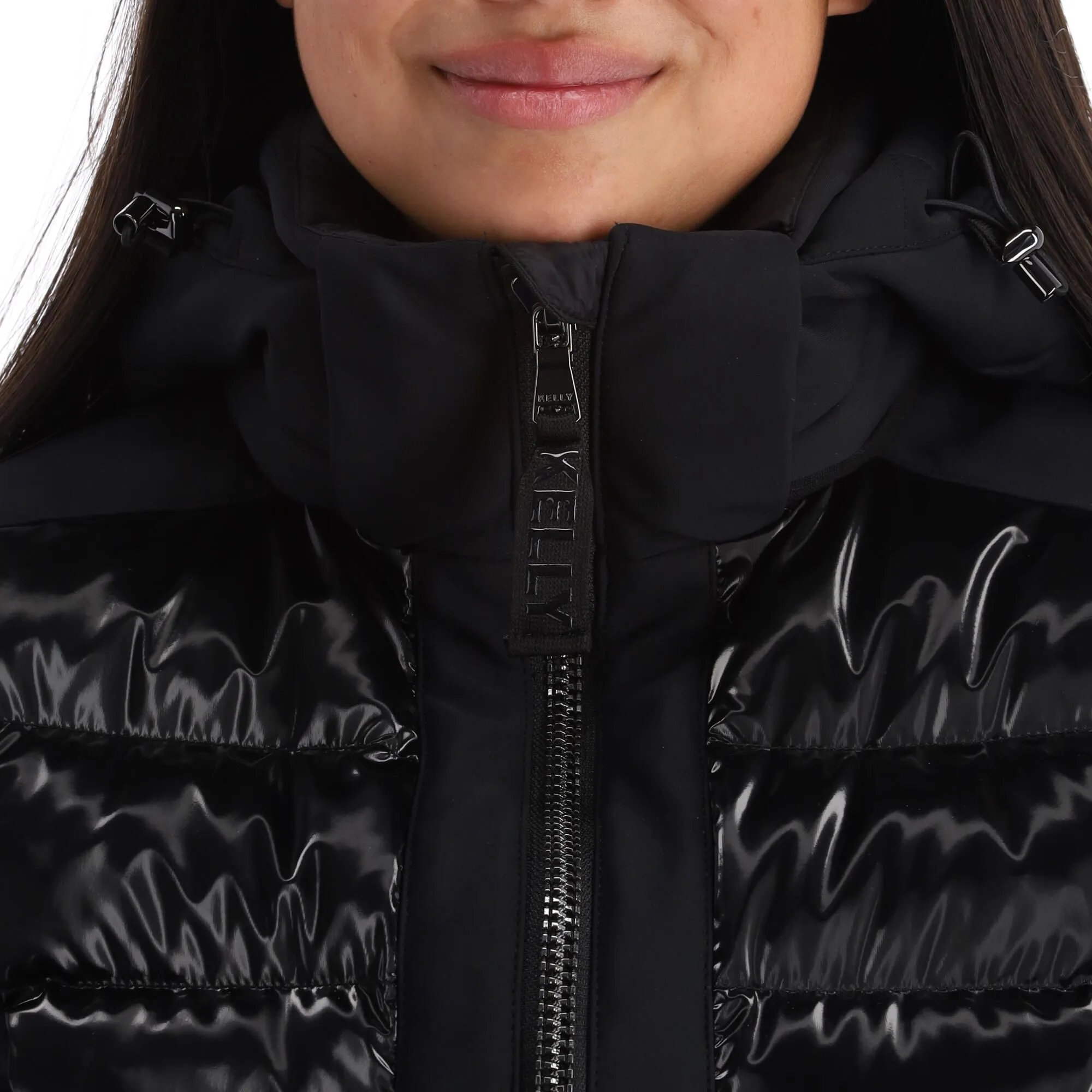 Kelly, Softshell Jacket Softshell Ski-jas Dames Zwart 6 Kelly, Softshell Jacket Softshell Ski-jas Dames Zwart - Afbeelding 6