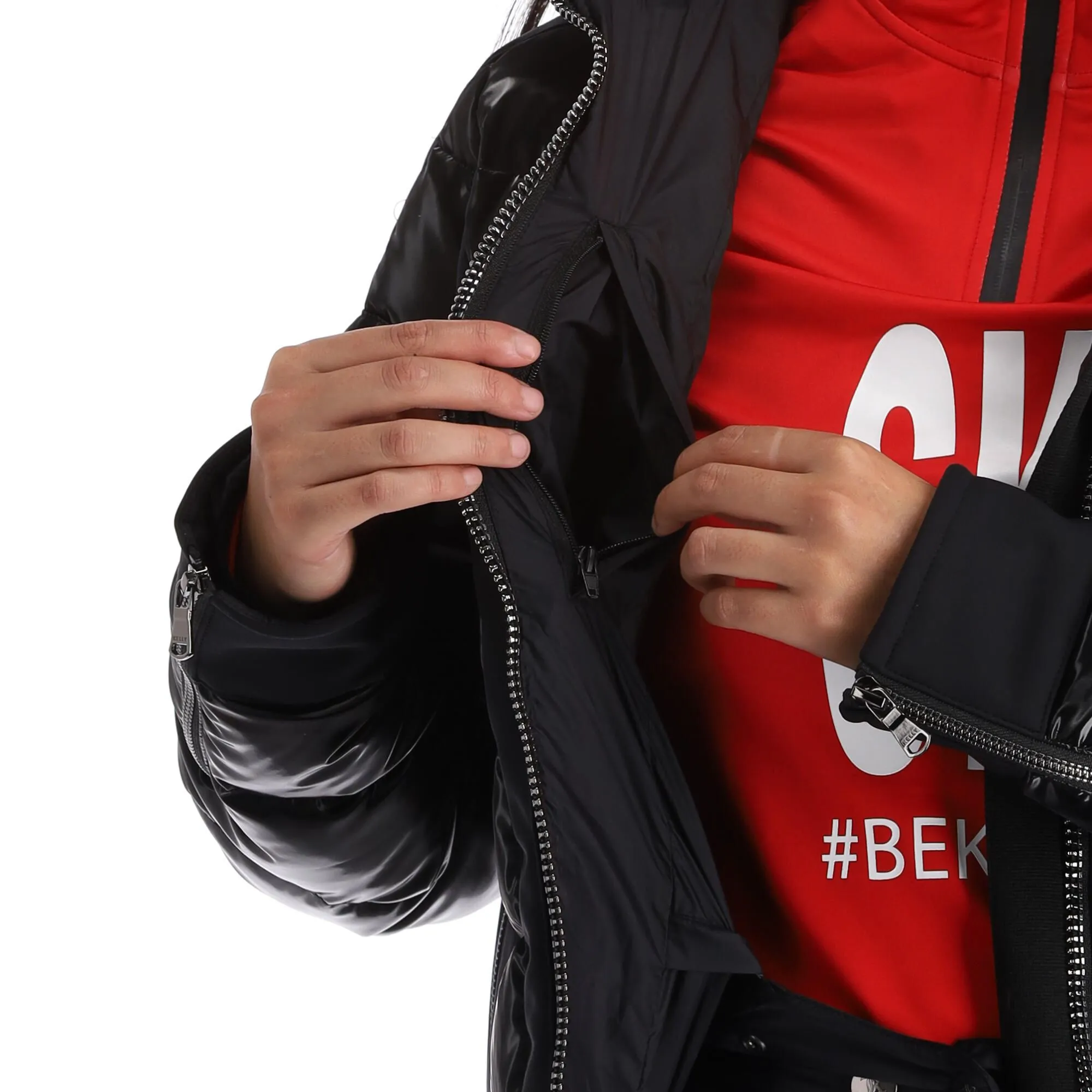 Kelly, Softshell Jacket Softshell Ski-jas Dames Zwart 14 Kelly, Softshell Jacket Softshell Ski-jas Dames Zwart - Afbeelding 14