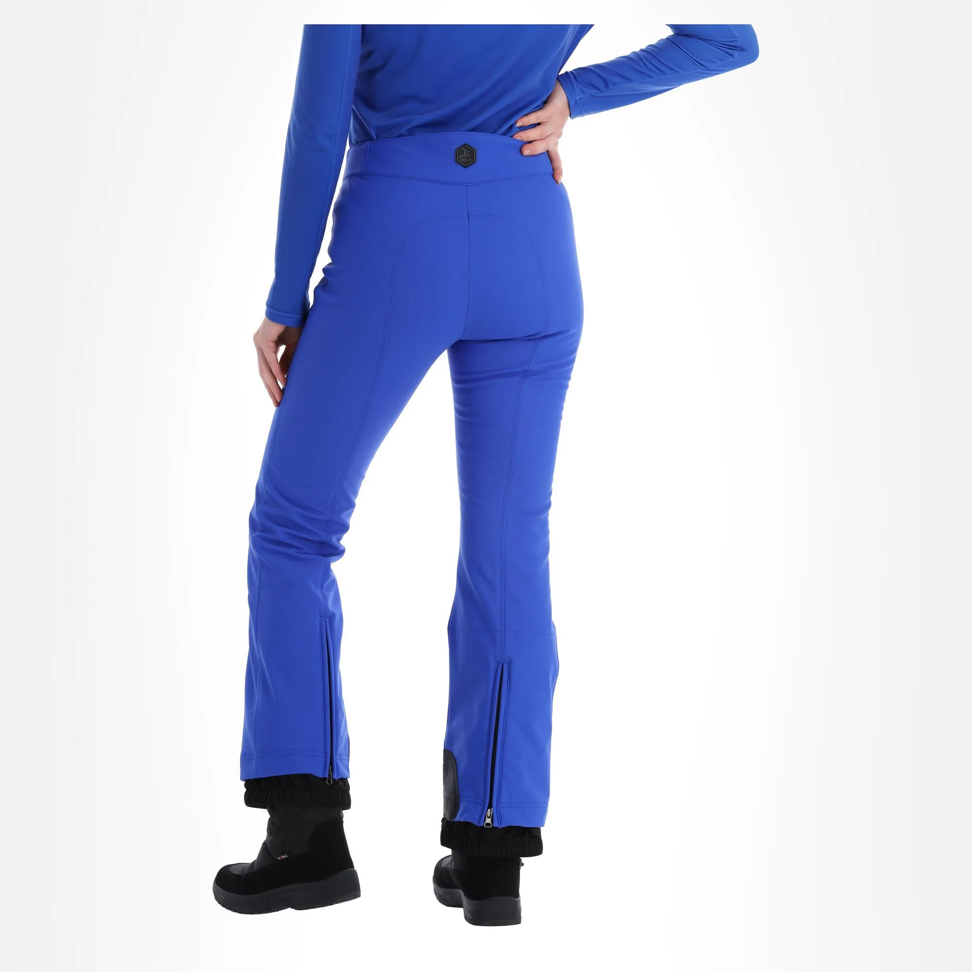 Kelly, Softshell Pants Softshell Skibroek Dames Ocean Blauw 2 Kelly, Softshell Pants Softshell Skibroek Dames Ocean Blauw - Afbeelding 2