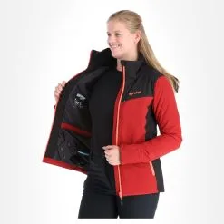 Kilpi, Flip-W Ski-jas Dames Dark Rood -Cmp Ski-uitrusting Winkel kilpi flip w aa jas gevoerd dames dark rood AA21kil123b BI 05