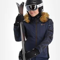 Kilpi, Lena-W Ski-jas Verwarmd Model Dames Dark Blauw -Cmp Ski-uitrusting Winkel kilpi lena w aa jas gevoerd dames dark blauw 22kilpi103v2 BI 06