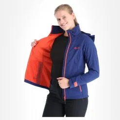 Kilpi, Ravia-W Softshell Ski-jas Dames Dark Blauw -Cmp Ski-uitrusting Winkel kilpi ravia w ac softshell jas dames dark blauw AC21kil124b BI 05