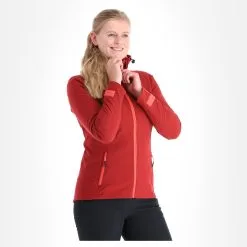 Kilpi, Ravia-W Softshell Ski-jas Dames Dark Rood -Cmp Ski-uitrusting Winkel kilpi ravia w ac softshell jas dames dark rood AC21kil124d BI 04