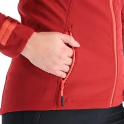 Kilpi, Ravia-W Softshell Ski-jas Dames Dark Rood -Cmp Ski-uitrusting Winkel kilpi ravia w ac softshell jas dames dark rood AC21kil124d BI 07