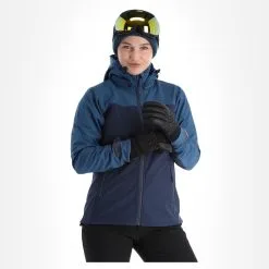 Kilpi, Ravia-W Softshell Ski-jas Grote Maten Dames Dark Blauw -Cmp Ski-uitrusting Winkel kilpi ravia w ac softshell jas plus size dames dark blauw 22kilpi128v2 BI 04
