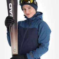 Kilpi, Ravia-W Softshell Ski-jas Grote Maten Dames Dark Blauw -Cmp Ski-uitrusting Winkel kilpi ravia w ac softshell jas plus size dames dark blauw 22kilpi128v2 BI 05