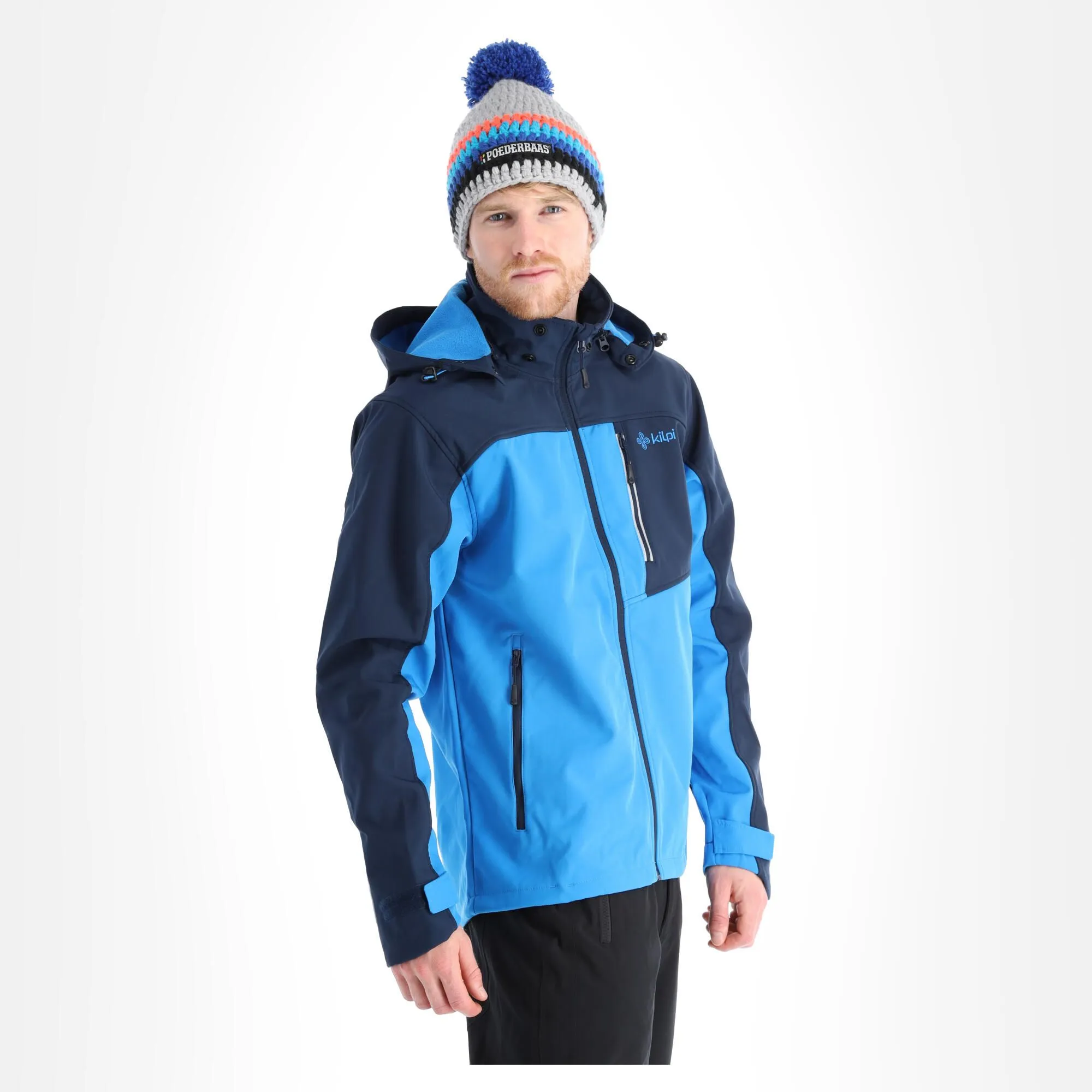 Kilpi, Ravio-M Softshell Ski-jas Heren Blauw 1 Kilpi, Ravio-M Softshell Ski-jas Heren Blauw
