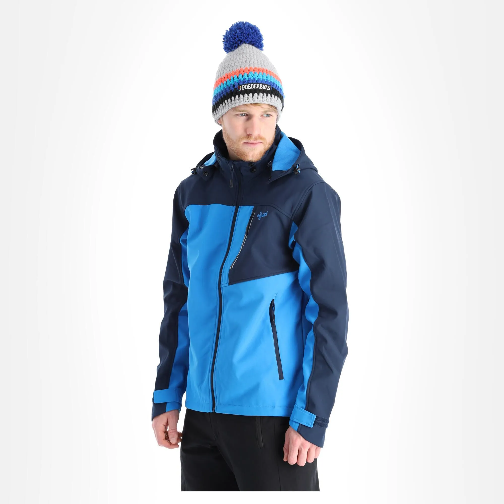 Kilpi, Ravio-M Softshell Ski-jas Heren Blauw 3 Kilpi, Ravio-M Softshell Ski-jas Heren Blauw - Afbeelding 3