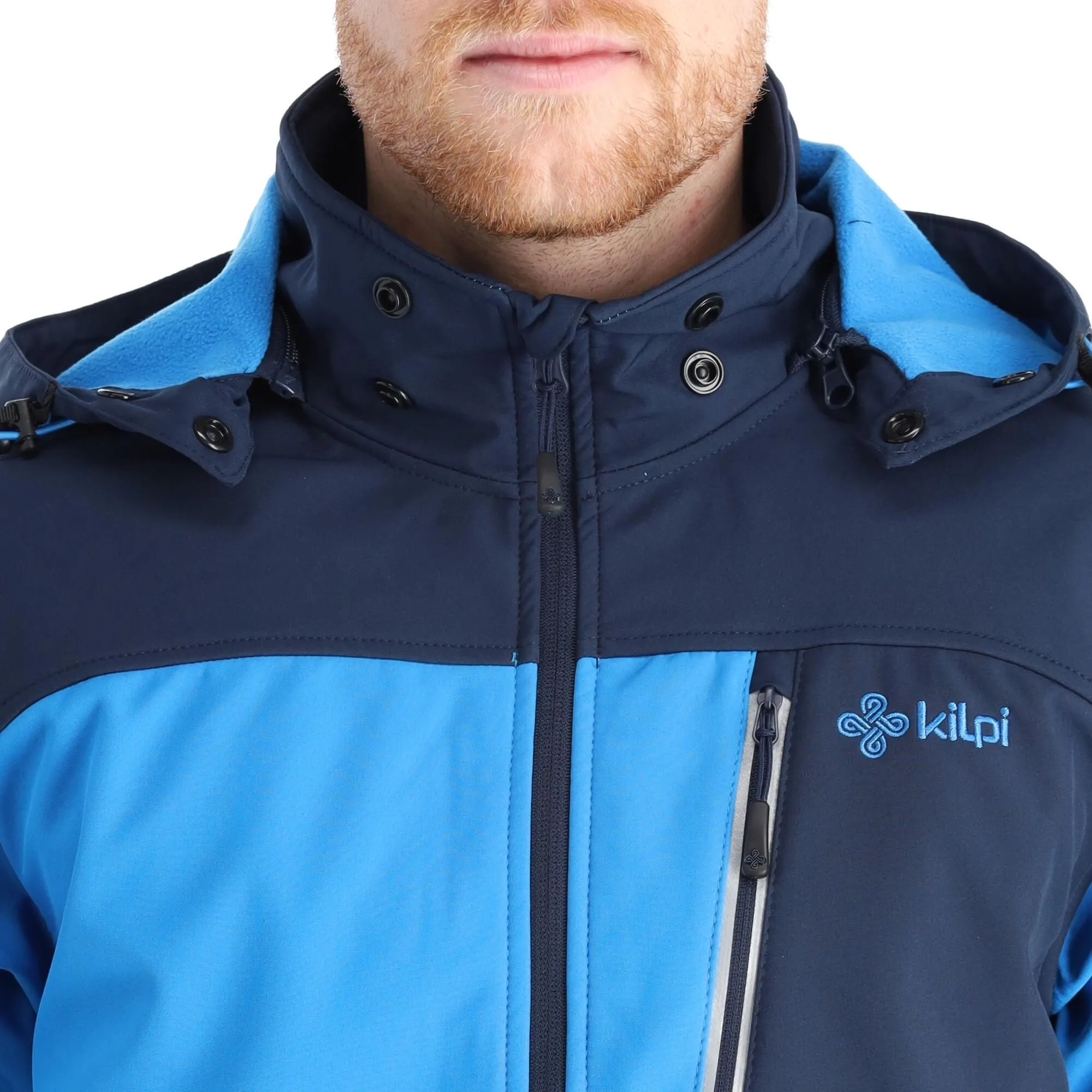Kilpi, Ravio-M Softshell Ski-jas Heren Blauw 6 Kilpi, Ravio-M Softshell Ski-jas Heren Blauw - Afbeelding 6