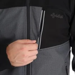 Kilpi, Ravio-M Softshell Ski-jas Grote Maten Heren Dark Grijs -Cmp Ski-uitrusting Winkel kilpi ravio m ac softshell jas plus size heren dark grijs 22kilpi161v3 BI 08