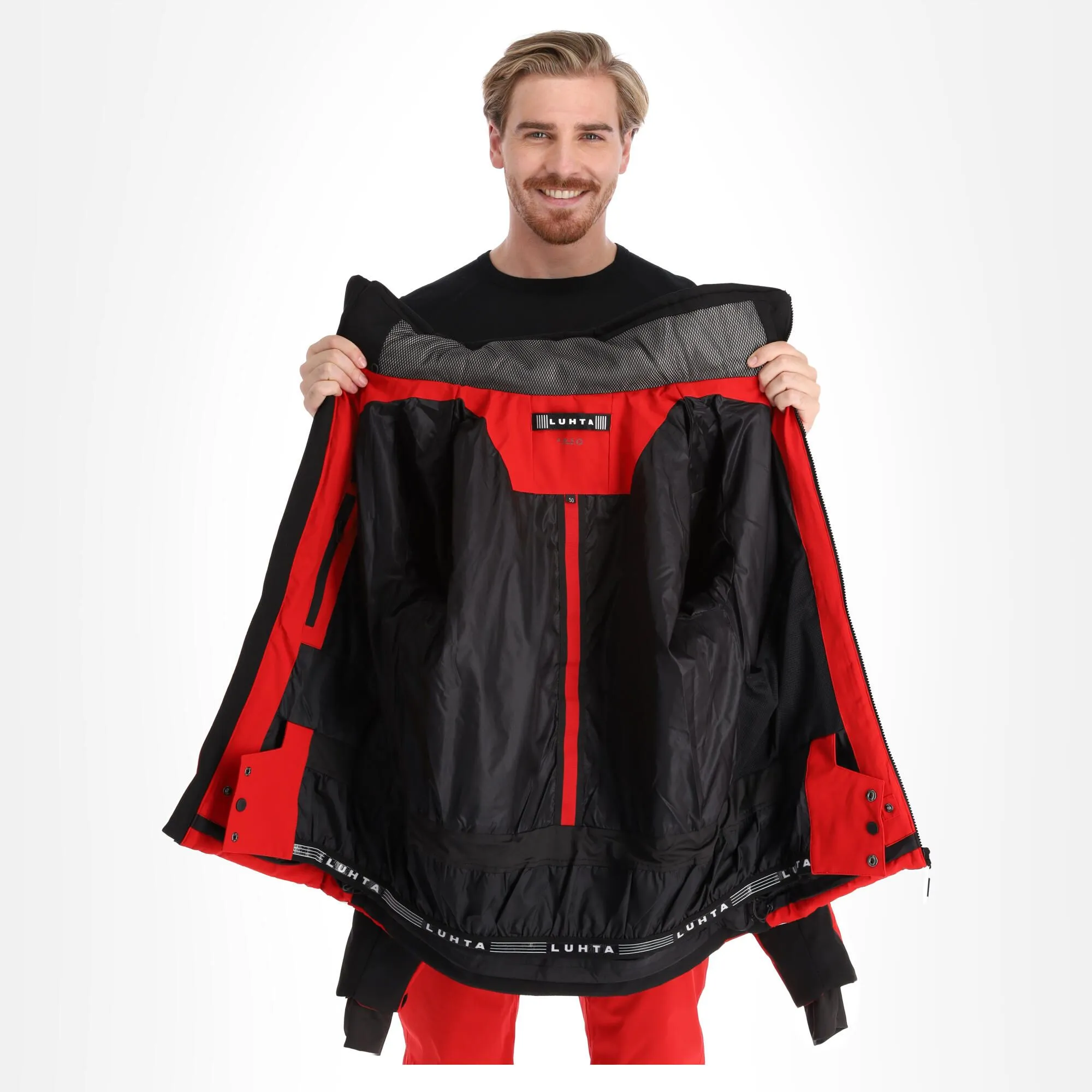 Luhta, Ahvennus Ski-jas Heren Cranberry Rood 5 Luhta, Ahvennus Ski-jas Heren Cranberry Rood - Afbeelding 5