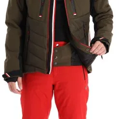 Luhta, Ahvennus Ski-jas Heren Dark Olive Groen -Cmp Ski-uitrusting Winkel luhta ahvennus aa jas gevoerd heren dark olive groen 22luhta131v1 BI 08