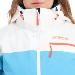 Maier Sports, Coral Flash Ski-jas Dames Cyan Blauw -Cmp Ski-uitrusting Winkel maier sports coral flash ski jas dames cyan blauw AA20mai020a BI 010
