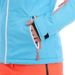 Maier Sports, Coral Flash Ski-jas Dames Cyan Blauw -Cmp Ski-uitrusting Winkel maier sports coral flash ski jas dames cyan blauw AA20mai020a BI 09