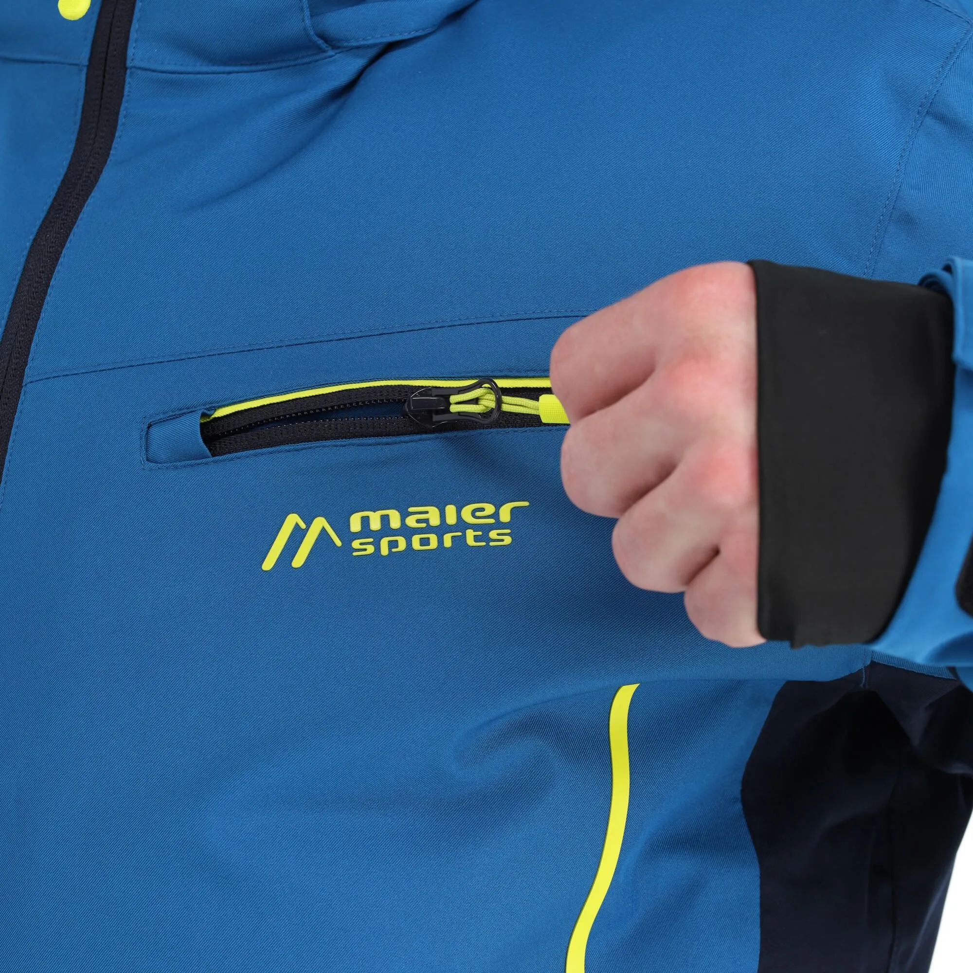 Maier Sports, Nikolai Ski-jas Heren Mary Poppins Blauw 9 Maier Sports, Nikolai Ski-jas Heren Mary Poppins Blauw - Afbeelding 9