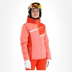 Maier Sports, Rendlspitze Ski-jas Dames Coral Rood -Cmp Ski-uitrusting Winkel maier sports rendlspitze aa jas gevoerd dames coral rood 22maier108v1 BI 04