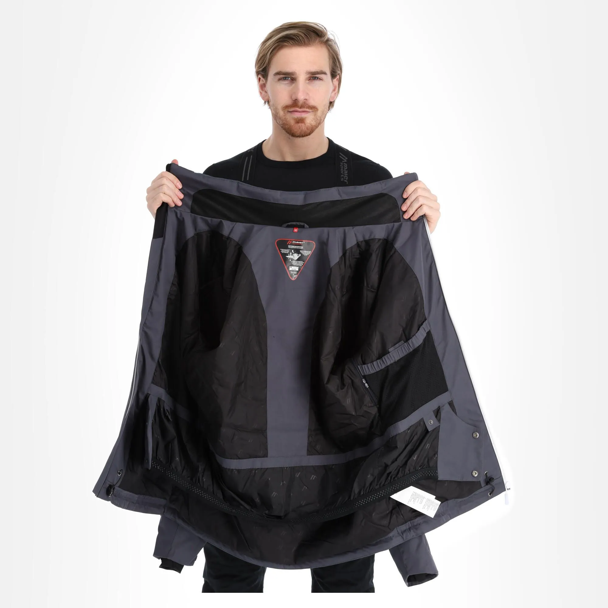 Maier Sports, Timo Ski-jas Heren Graphite Grijs 5 Maier Sports, Timo Ski-jas Heren Graphite Grijs - Afbeelding 5