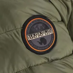 Napapijri, Aerons S 3 (2022/2023) Donsjas Heren Lichen Groen -Cmp Ski-uitrusting Winkel napapijri aerons s 3 af anorak heren lichen groen 22napap103v5 BI 09